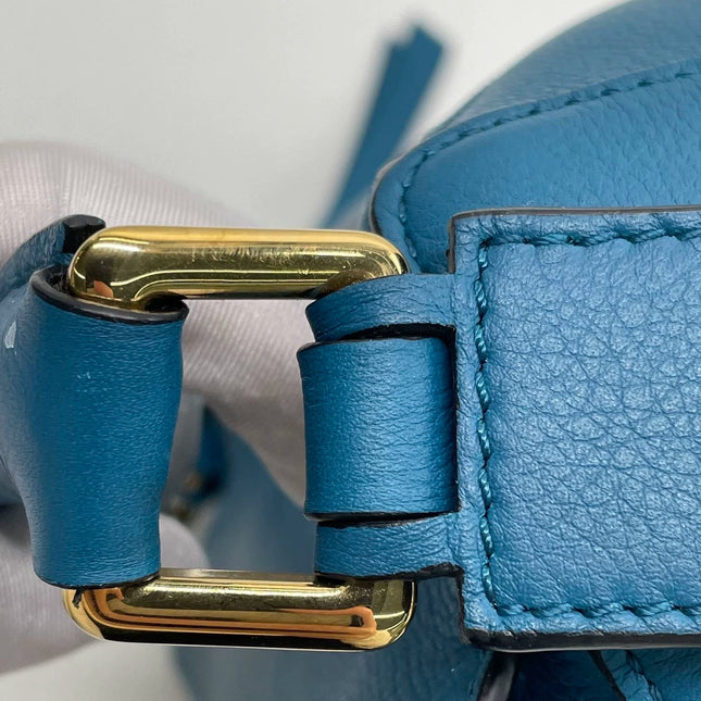 Loewe x Spirited Away Studio Ghibli Collection Puzzle Small Blue Crossbody Bag