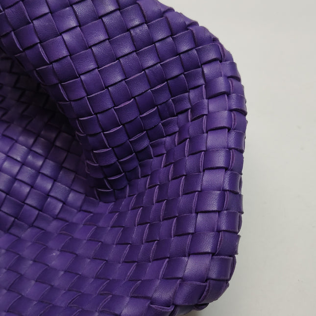 Bottega Veneta Cabat Large Intreccio Leather Tote Bag Purple with Pouch 40cm