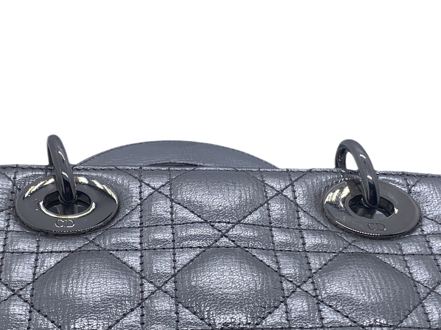 Sold Lady Dior ABCdior Small Silver Cannage Lambskin Handbag 29-MA-0157