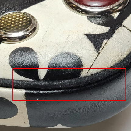 Dior Montaigne Chris 1947 Black Leather Cadillac Poker Print Bejeweled Shoulder Bag