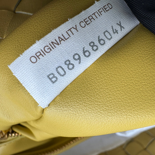 Bottega Veneta Jodie Small Yellow Lambskin Leather