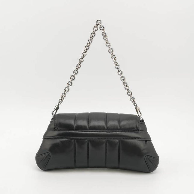 Gucci Horsebit 1955 Chain Shoulder Bag Small Padded Leather Black S23