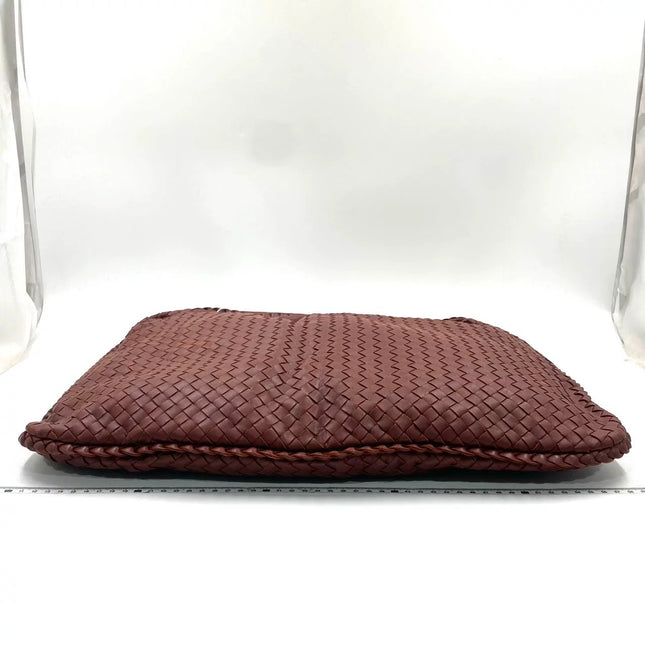 Bottega Veneta Veneta Hobo Maxi Brick Red Intrecciato Leather Bag 50cm