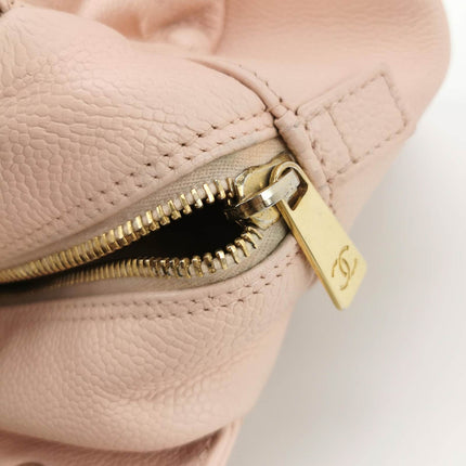 Sold Chanel PST Petite Shopping Tote Pale Pink Caviar Leather Chain Bag