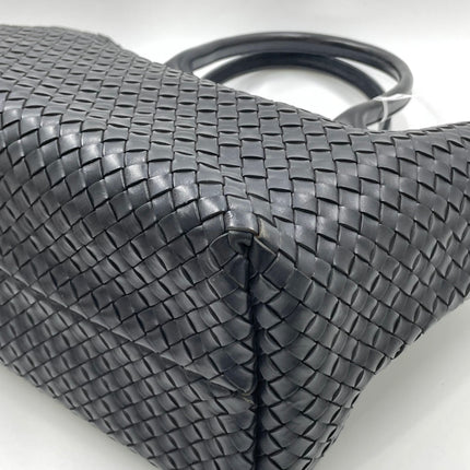 Bottega Veneta Cabat Large Intreccio Leather Tote Bag Black 40cm
