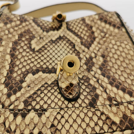 Sold Gucci Jackie 1961 Mini Python-skin Leather Bag with Adjustable Strap Size Multicolor