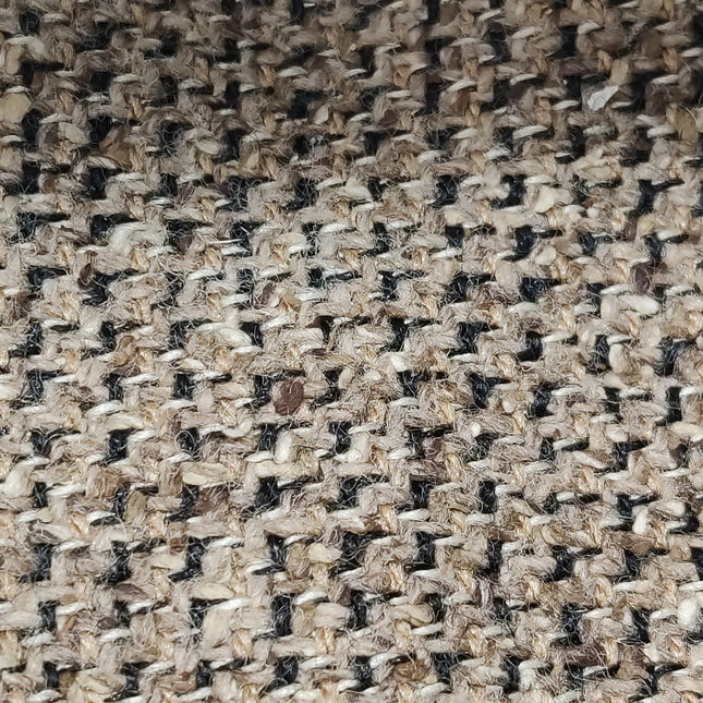 Loewe Puzzle Medium Brown Leather and Tweed Shoulder Bag