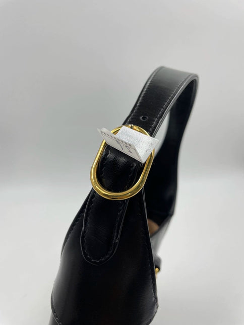 Sold Gucci Jackie 1961 Black Leather Bag with Adjustable Strap