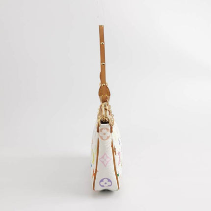 Louis Vuitton x Takashi Murakami Pochette Accessoire White Multicolor