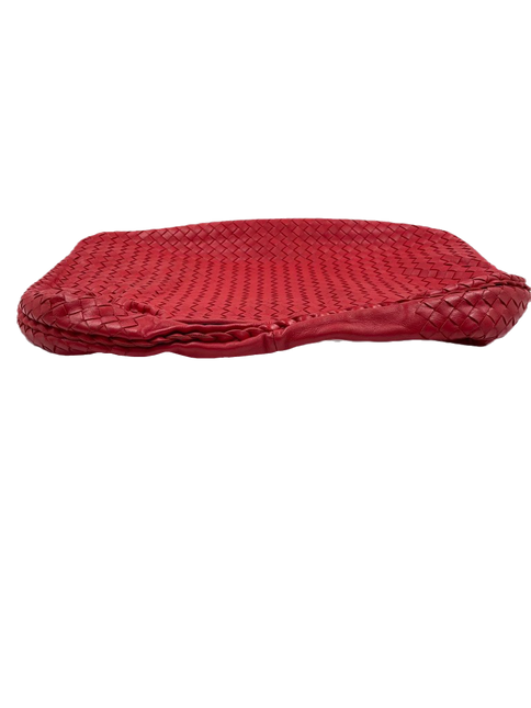 Sold Bottega Veneta Intrecciato Hobo Bag in Red leather Large