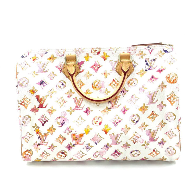 Louis Vuitton Speedy 35 Monogram Watercolor Pink Handbag Richard Prince 2008