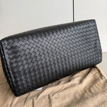 Bottega Veneta Roma Large Intrecciato Nappa Leather Black 35cm