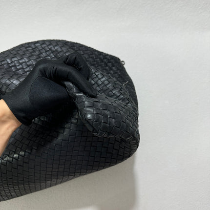 Sold Bottega Veneta Maxi Convertible Tote Bag Hobo Black Leather Two-way Carry 50cm