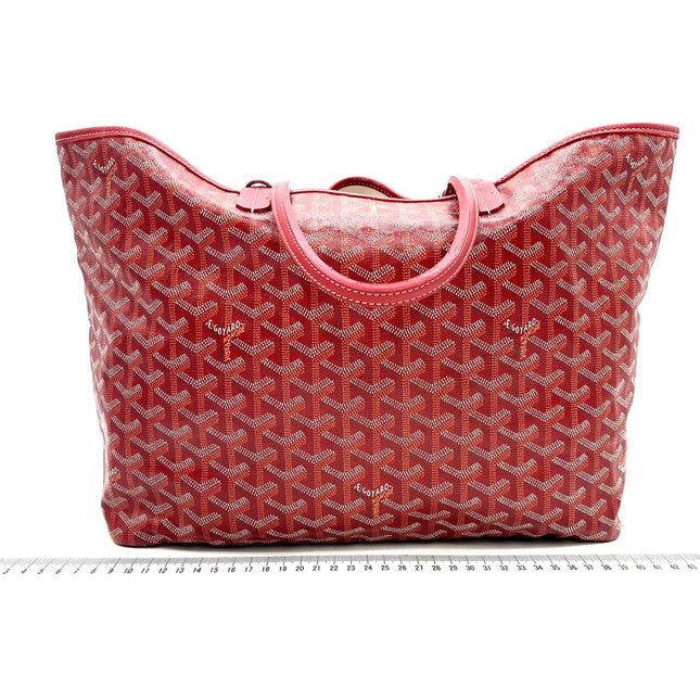 Goyard Saint Louis PM Tote Medium Red Goyardine 2017
