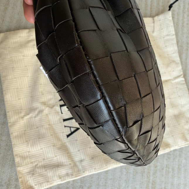 Bottega Veneta Jodie Mini Dark Chocolate Brown Leather