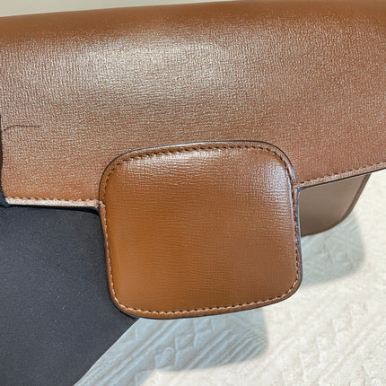 Gucci 1955 Horsebit Shoulder Bag Caramel Brown Small Leather