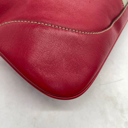 Gucci Jackie Vintage Bouvier Hobo Red Leather with Web Accent