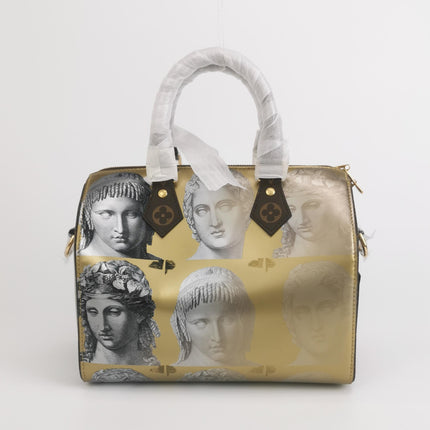 Louis Vuitton Speedy 25 Bandouliere Fornasetti Museum Gold