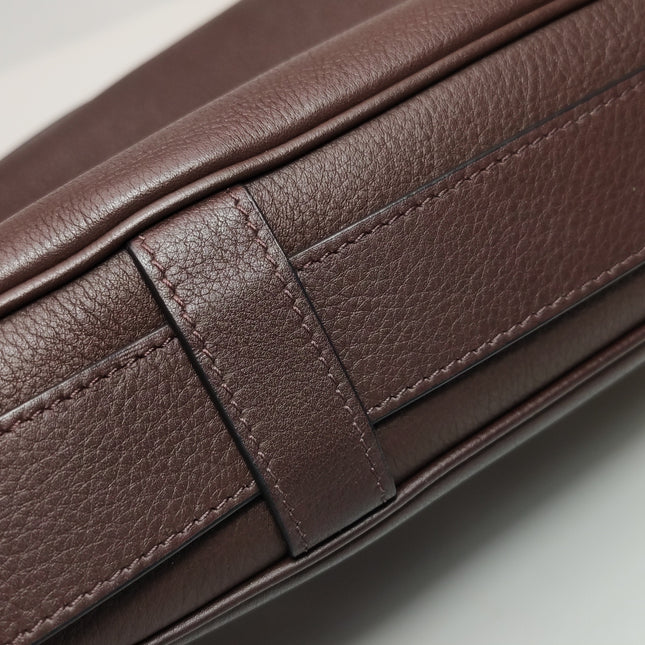 CELINE Romy Medium Hickory Brown Calfskin Leather Shoulder Bag