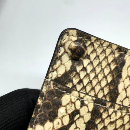 Fendi Peekaboo ISeeU Sellier Small Grey Leather with Python Skin Trimming