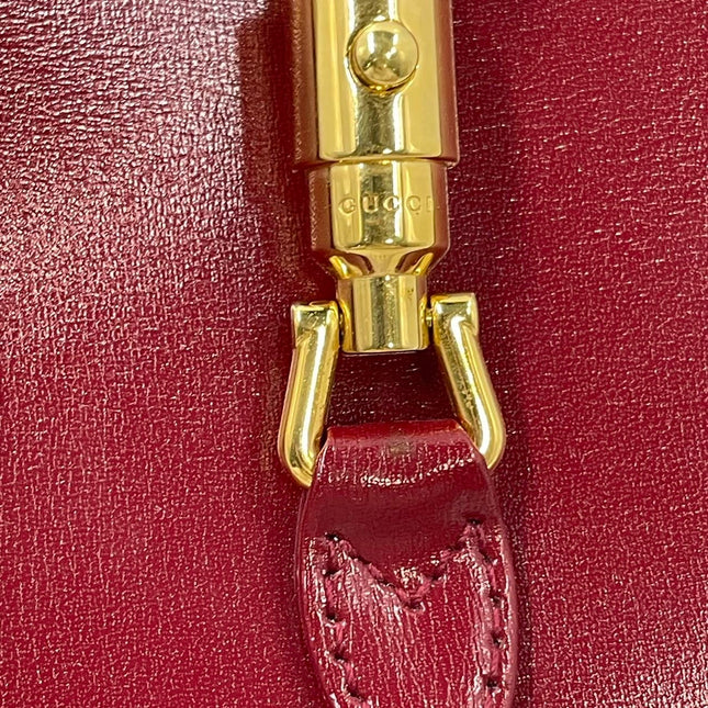 Gucci Jackie 1961 Mini Red Burgundy Leather Bag