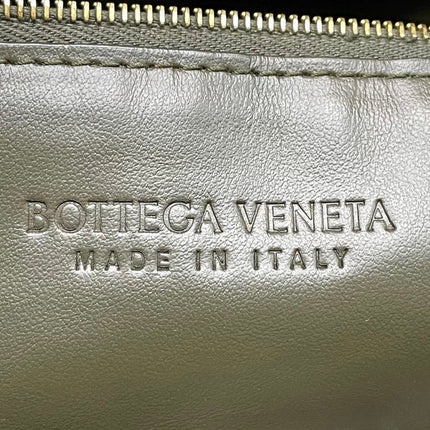 Bottega Veneta Hop Large Leather Dark Olive Green Hobo Bag