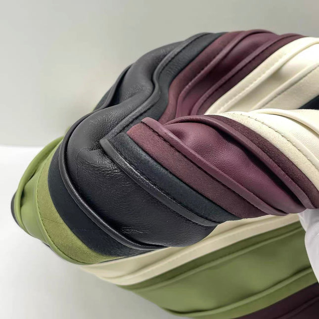 Bottega Veneta Hop Large Stripe Leather Hobo Bag 54cm