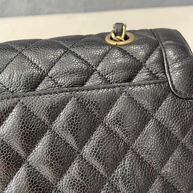 Chanel Paris Limited Medium Black Caviar Leather Gold Hardware 2015-16