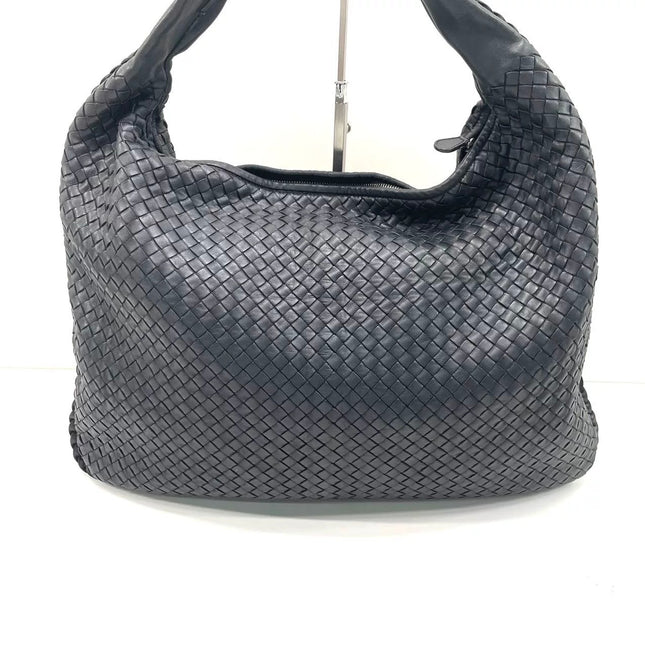 Bottega Veneta Veneta Sac Hobo Maxi en Cuir Noir 52-54cm