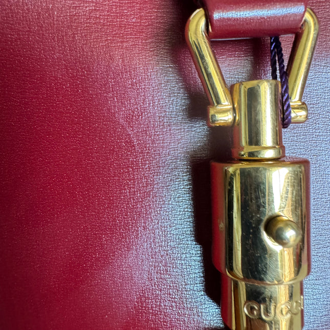 Gucci Jackie 1961 Red Burgundy Leather Bag Small Shoulder Bag