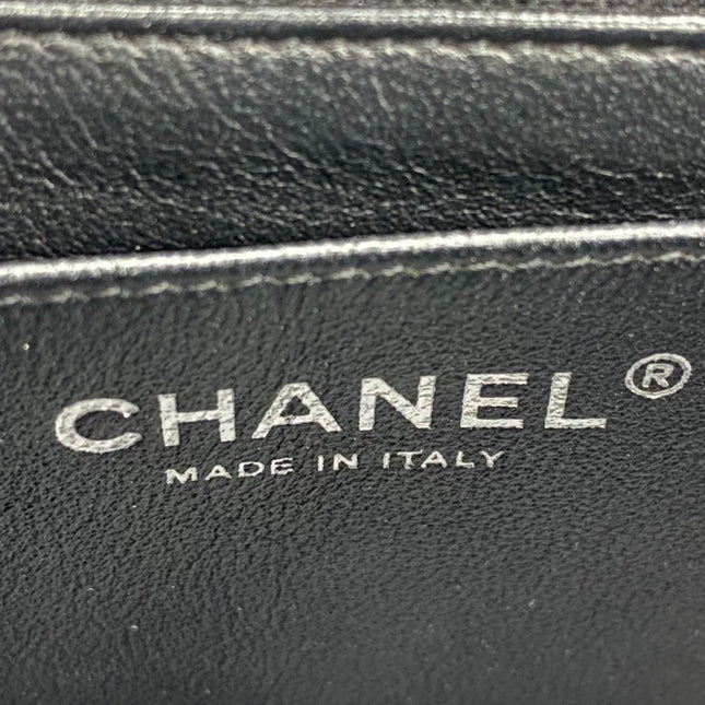 Chanel Classic Flap Mini Black Caviar Silver Hardware 2017-18