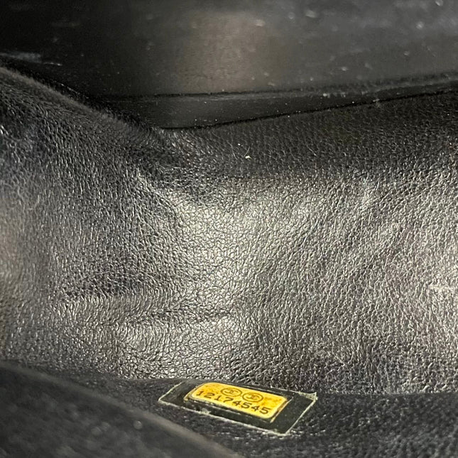 Chanel Classic Flap Medium Black Caviar Leather with 24k Gold Hardware, 2008-2009