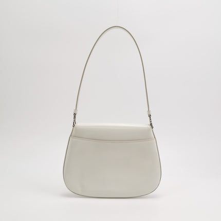 Prada Cleo Flap White Leather Shoulder bag