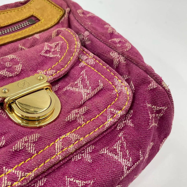Louis Vuitton Denim Neo Speedy Boston Bag Pink