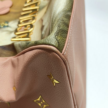 Louis Vuitton x Jeff Koons Speedy 30 Fragonard Girl with the Dog Top Handle Bag