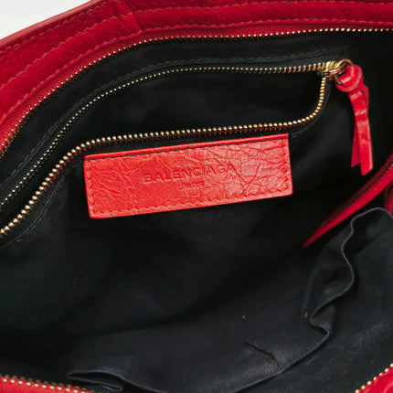 Sold Balenciaga City Bag Red with Gold hardware Small Crossbody Bag