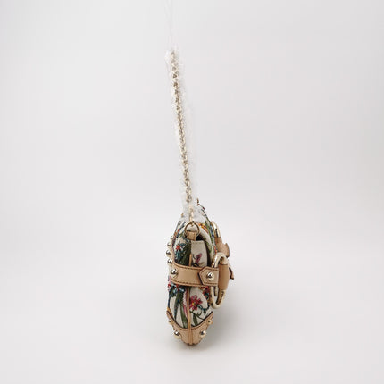 Gucci Horsebit 1955 Small Chain Bag Limited Edition Floral Print Canvas