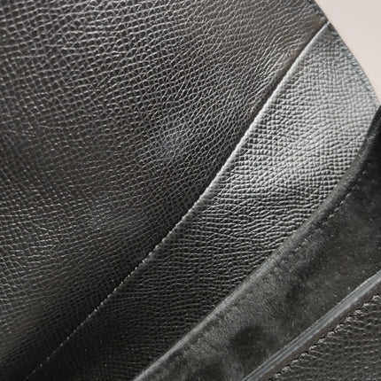 Dior Saddle 2020 Medium Grained Calfskin Leather Bag Black