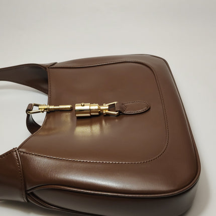 Gucci Jackie 1961 Small Brown Smooth Leather Bag