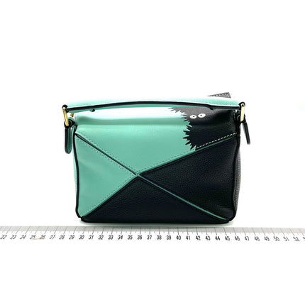 Loewe x Studio Ghibli Collection Susuwatari Mini Puzzle Green Crossbody Bag