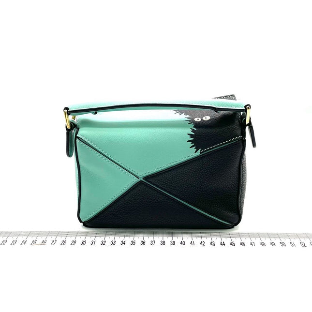 Loewe x Studio Ghibli Collection Susuwatari Mini Puzzle Green Crossbody Bag