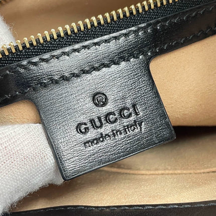 Sold Gucci Jackie 1961 Black Leather Bag with Adjustable Strap
