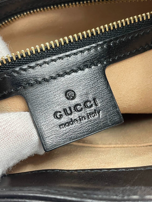 Sold Gucci Jackie 1961 Black Leather Bag with Adjustable Strap
