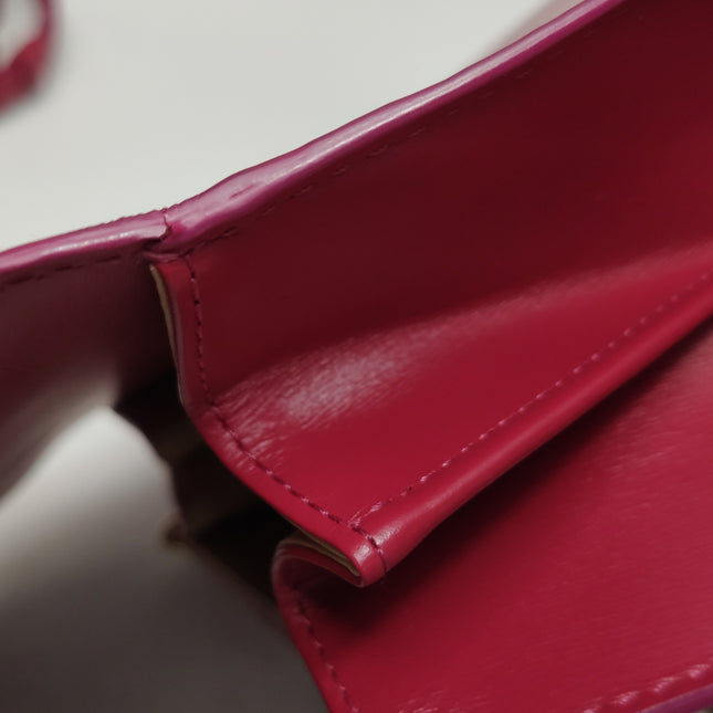 Delvaux Brilliant Mini Red Calfskin Leather Top Handle Crossbody Bag