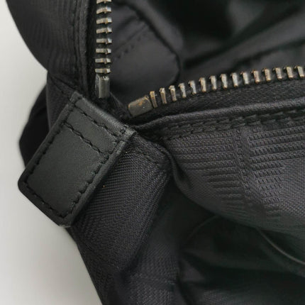 Chanel Travel Line Boston /Bowling Bag 2002 -2003 Black Fabric Shoulder Bag