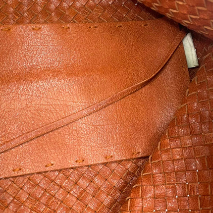 Bottega Veneta Cabat Tote Burnt Metallic Orange Intrecciato Leather 40cm