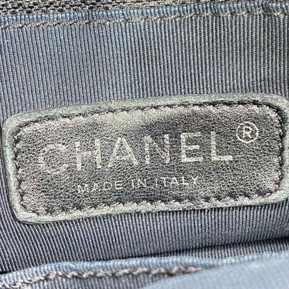 Chanel Nylon Bubble Striped Quilt Accordion Flap Bag Blue, 2009-2010