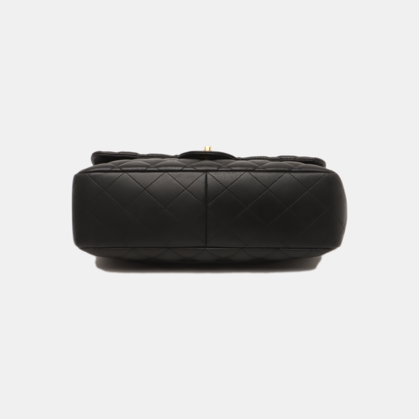 Chanel Classic Flap Jumbo Black Lambskin Leather Single Flap with Gold Hardware, 2010-2011