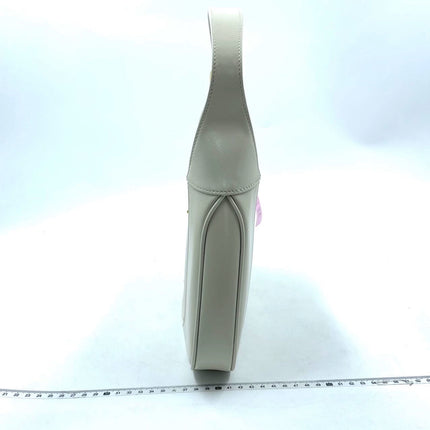 Gucci Jackie 1961 White Leather Bag with Adjustable Strap Size Small