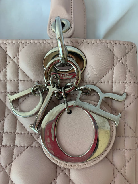 Sold Lady Dior Pink Cannage Leather Medium 96-MA-0132
